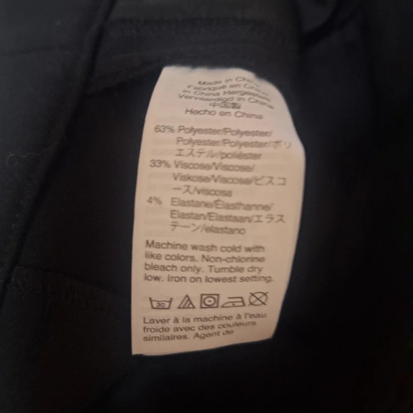 J. CREW Solid Black K2916 Slim Ankle Bi-Stretch  Trouser Pants Sz 10 - Picture 7 of 7